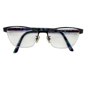 Wittnauer Charlene Half Rim Violet Tortoise Metal Eyeglasses Frame 54 x 16 145